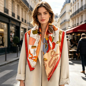 MaraSilk Pure Mulberry Silk Scarf - Square Twill MS836