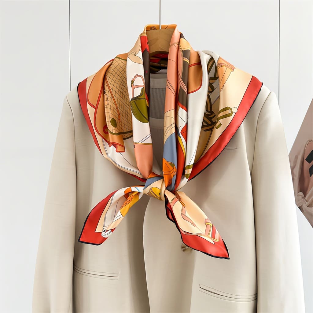 MaraSilk Pure Mulberry Silk Scarf - Square Twill MS836