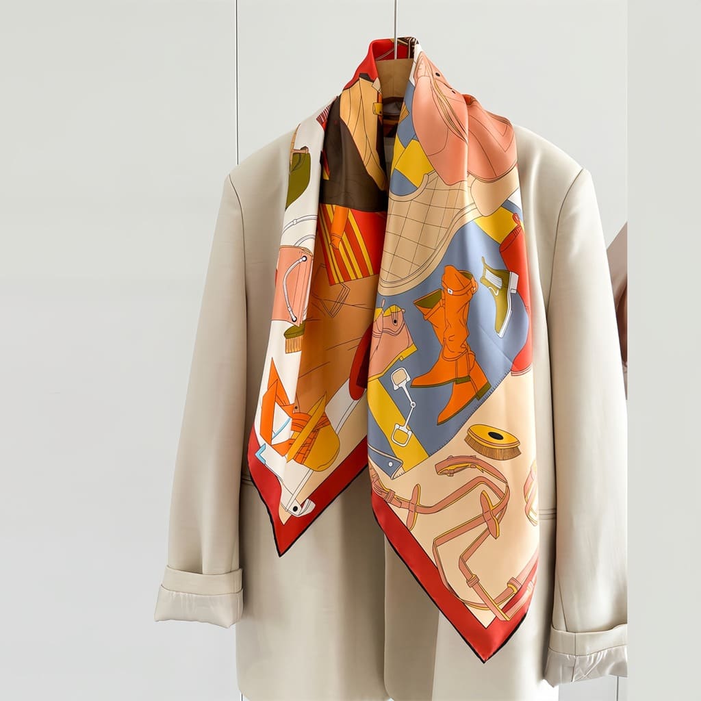 MaraSilk Pure Mulberry Silk Scarf - Square Twill MS836