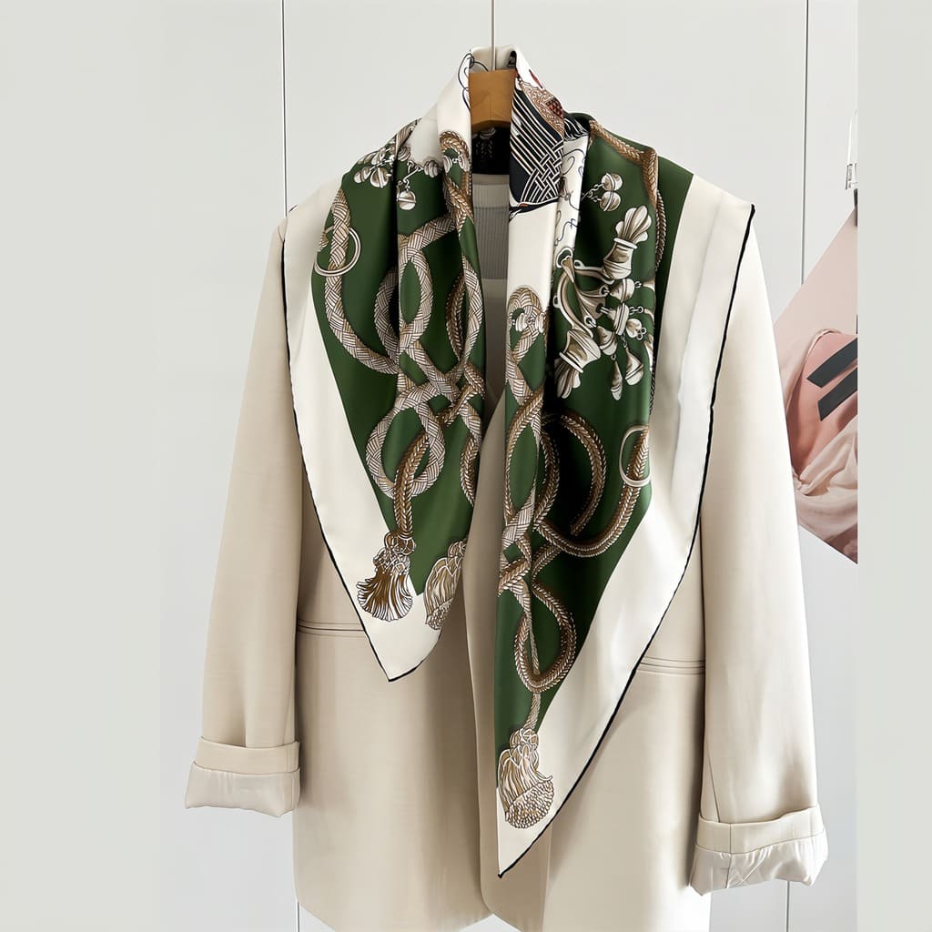 MaraSilk Pure Mulberry Silk Scarf - Square Twill MS837