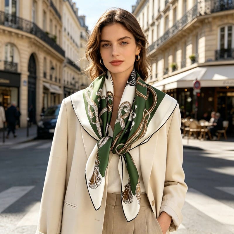 MaraSilk Pure Mulberry Silk Scarf - Square Twill MS837