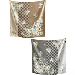 MaraSilk Pure Mulberry Silk Scarf - Square Twill MS849 34" x 34" MS84903