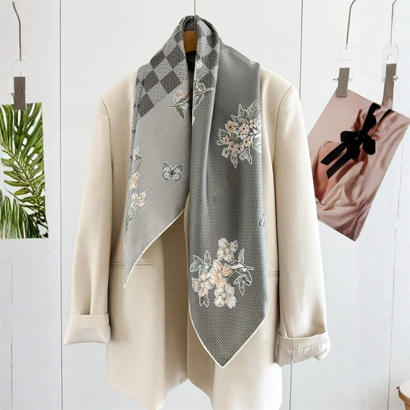 MaraSilk Pure Mulberry Silk Scarf - Square Twill MS849