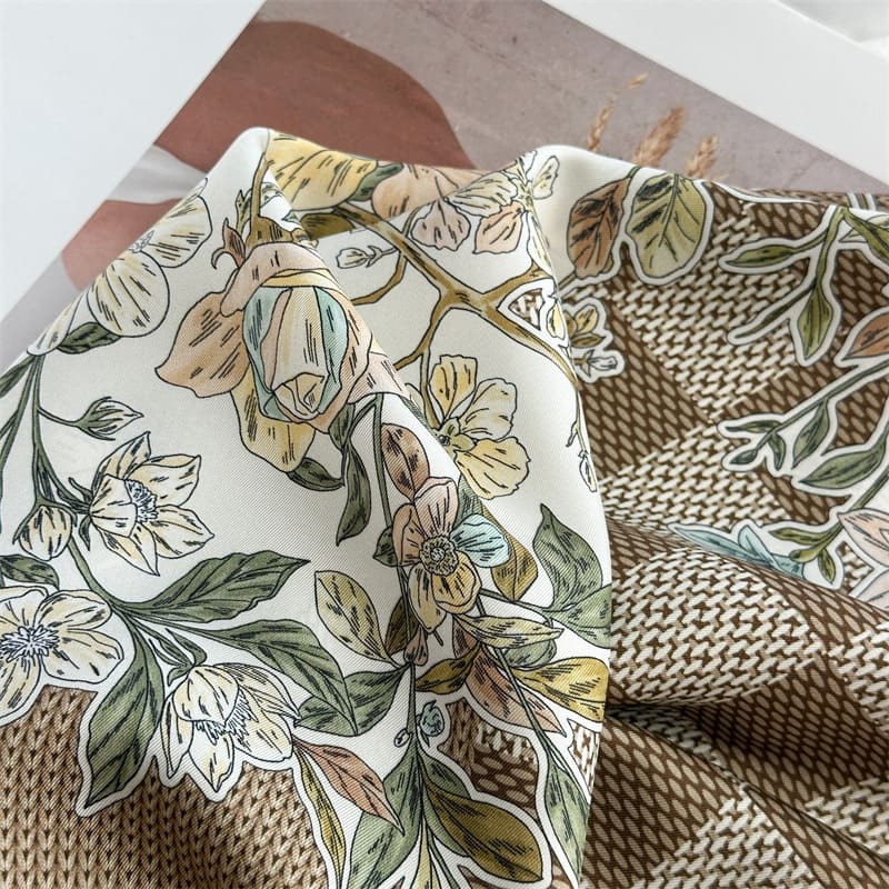 MaraSilk Pure Mulberry Silk Scarf - Square Twill MS849