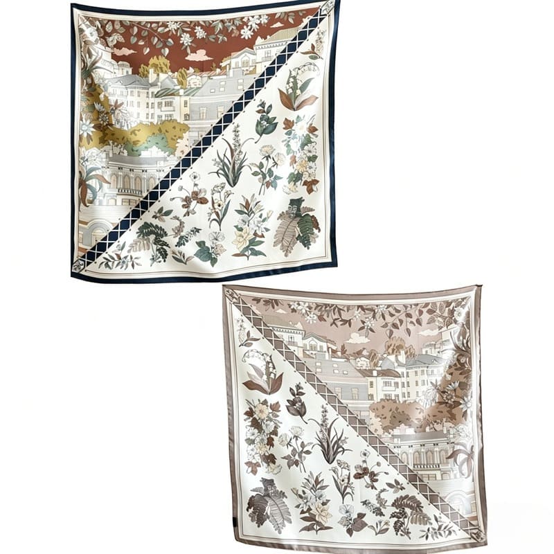 MaraSilk Pure Mulberry Silk Scarf - Square Twill MS849 34" x 34" MS84904