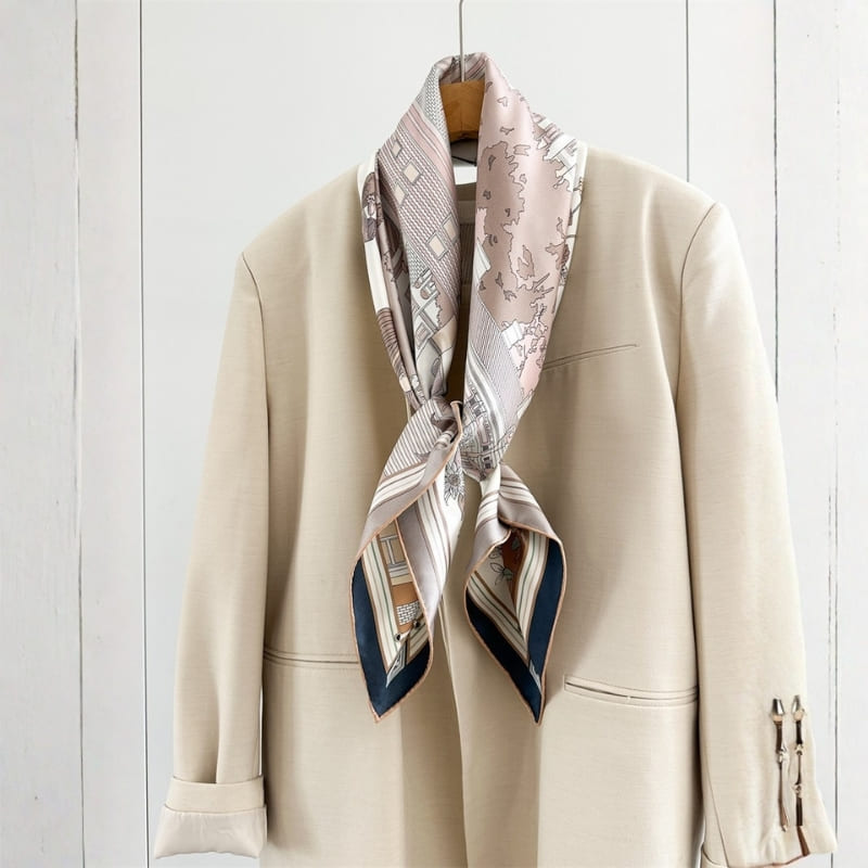 MaraSilk Pure Mulberry Silk Scarf - Square Twill MS849