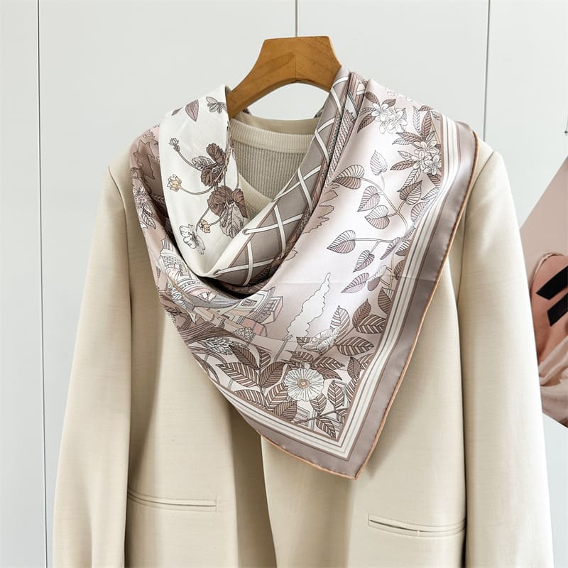 MaraSilk Pure Mulberry Silk Scarf - Square Twill MS849