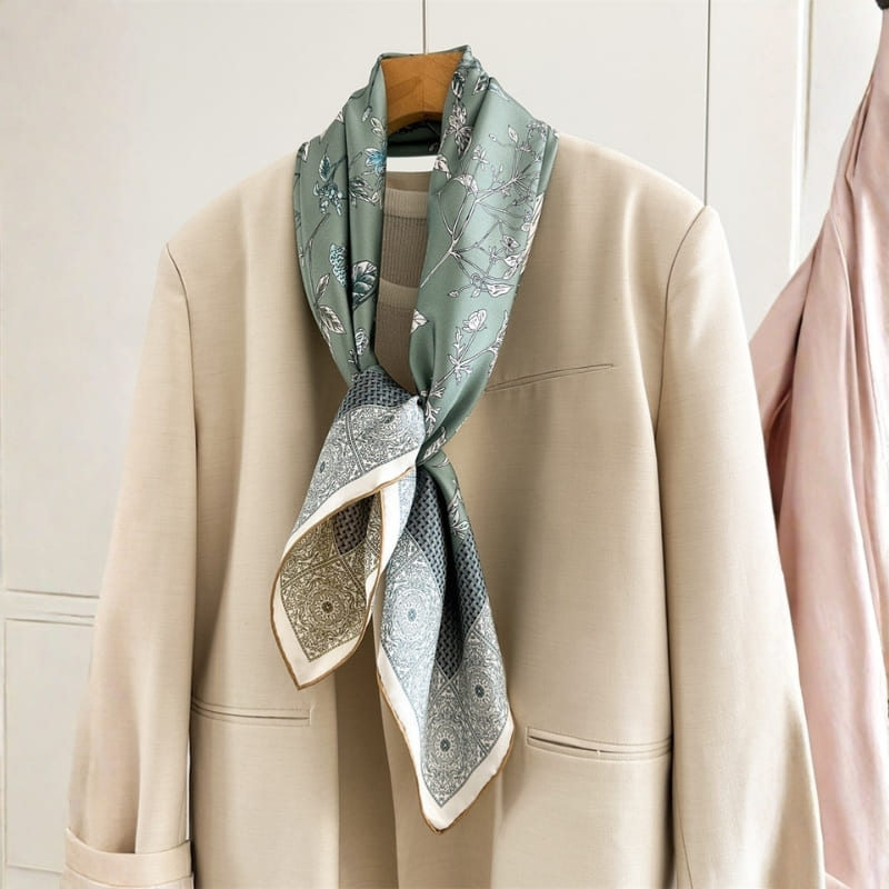 MaraSilk Pure Mulberry Silk Scarf - Square Twill MS849