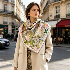 MaraSilk Pure Mulberry Silk Scarf - Square Twill MS849