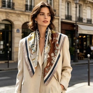 MaraSilk Pure Mulberry Silk Scarf - Square Twill MS849