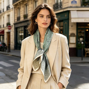 MaraSilk Pure Mulberry Silk Scarf - Square Twill MS849
