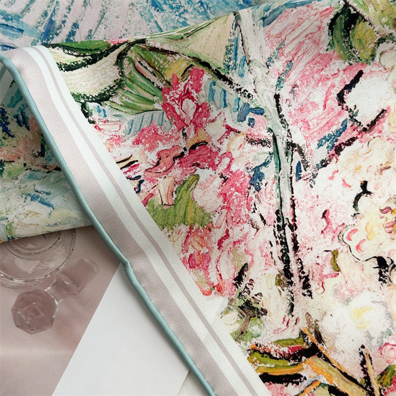 MaraSilk Pure Mulberry Silk Scarf - Square Twill MS849