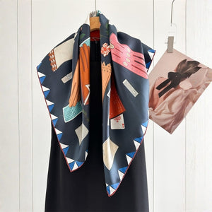 MaraSilk Pure Mulberry Silk Scarf - Square Twill MS854