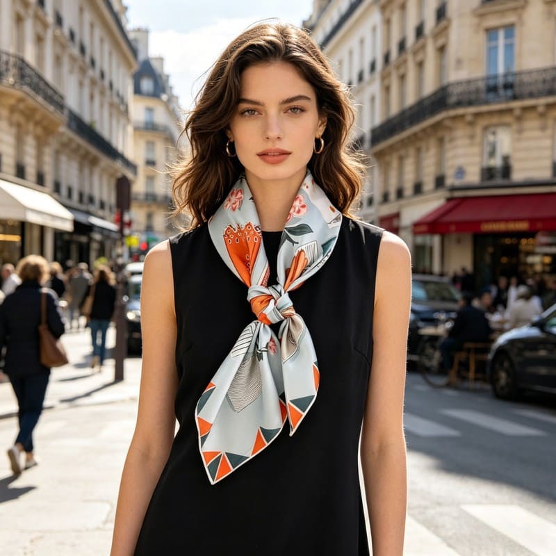 MaraSilk Pure Mulberry Silk Scarf - Square Twill MS854