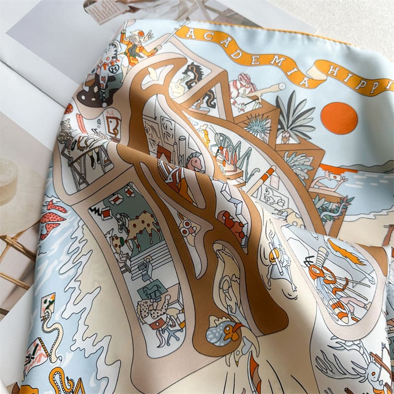 MaraSilk Pure Mulberry Silk Scarf - Square Twill MS858