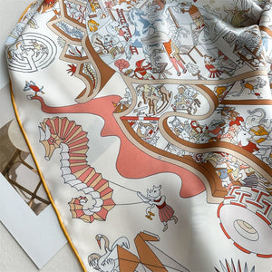 MaraSilk Pure Mulberry Silk Scarf - Square Twill MS858