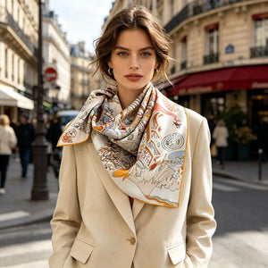 MaraSilk Pure Mulberry Silk Scarf - Square Twill MS858