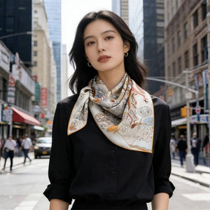 MaraSilk Pure Mulberry Silk Scarf - Square Twill MS858