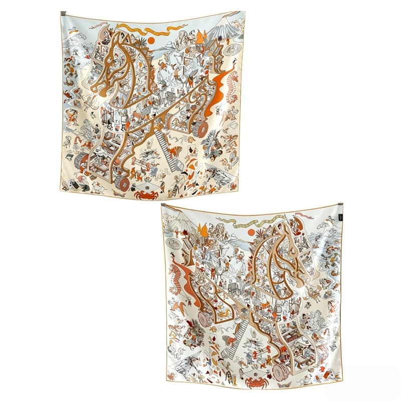 MaraSilk Pure Mulberry Silk Scarf - Square Twill MS858