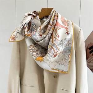 MaraSilk Pure Mulberry Silk Scarf - Square Twill MS858