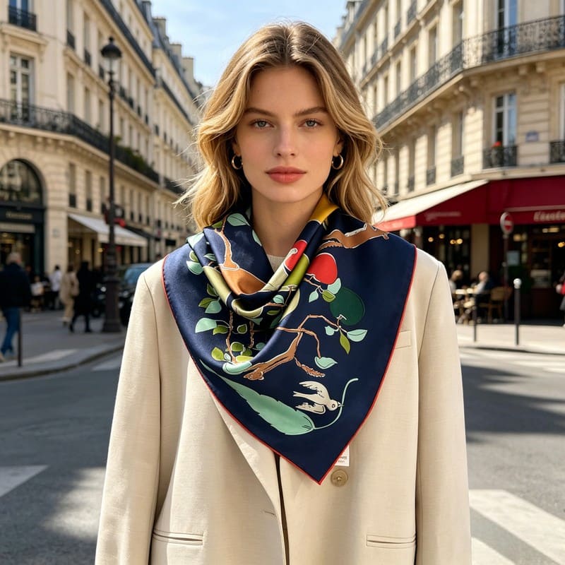 MaraSilk Pure Mulberry Silk Scarf - Square Twill MS862