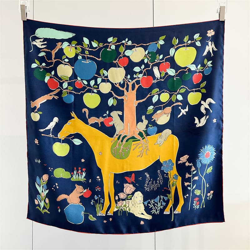 MaraSilk Pure Mulberry Silk Scarf - Square Twill MS862 34" x 34" MS86202