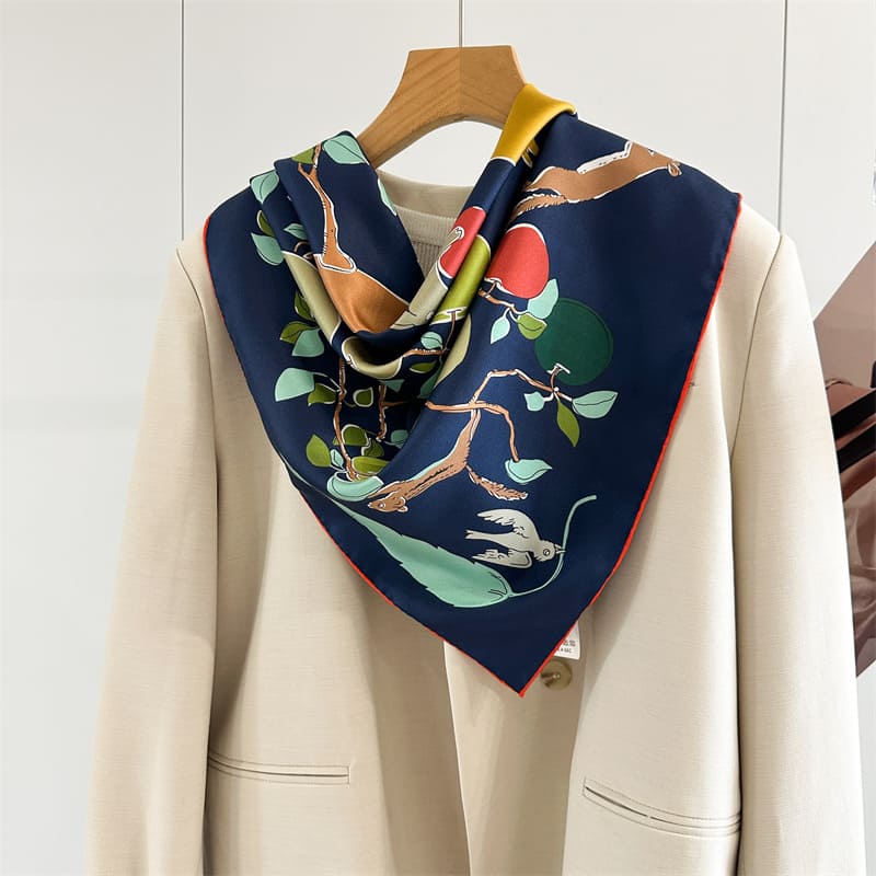 MaraSilk Pure Mulberry Silk Scarf - Square Twill MS862