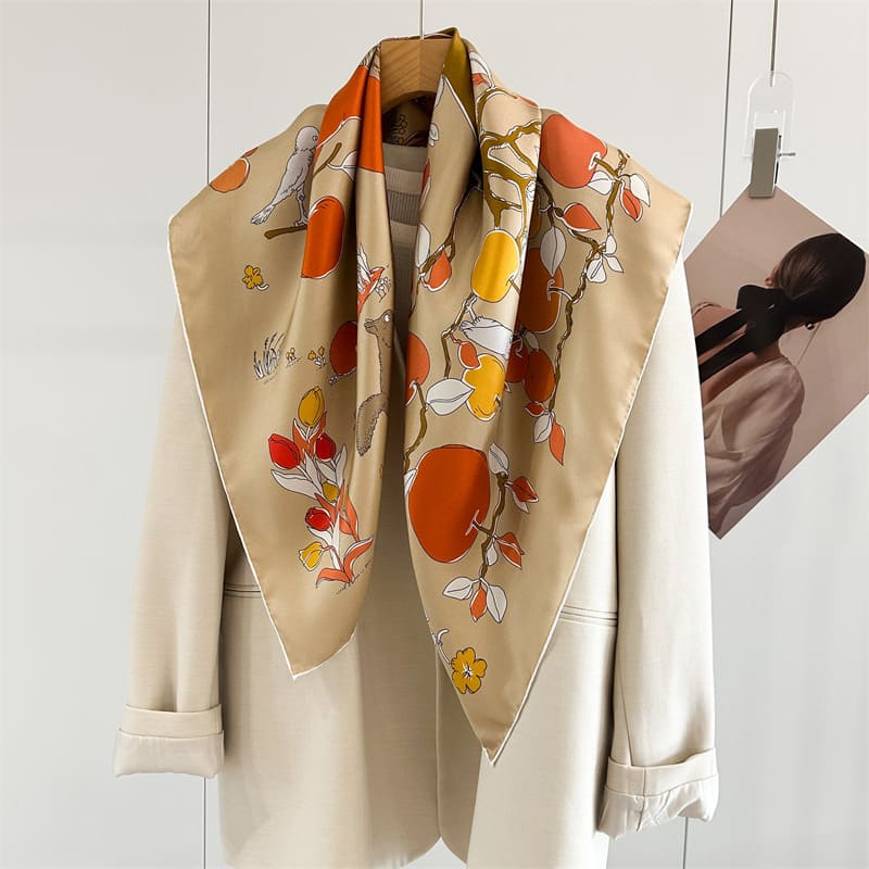 MaraSilk Pure Mulberry Silk Scarf - Square Twill MS862