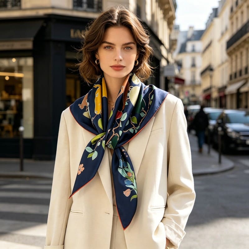 MaraSilk Pure Mulberry Silk Scarf - Square Twill MS862