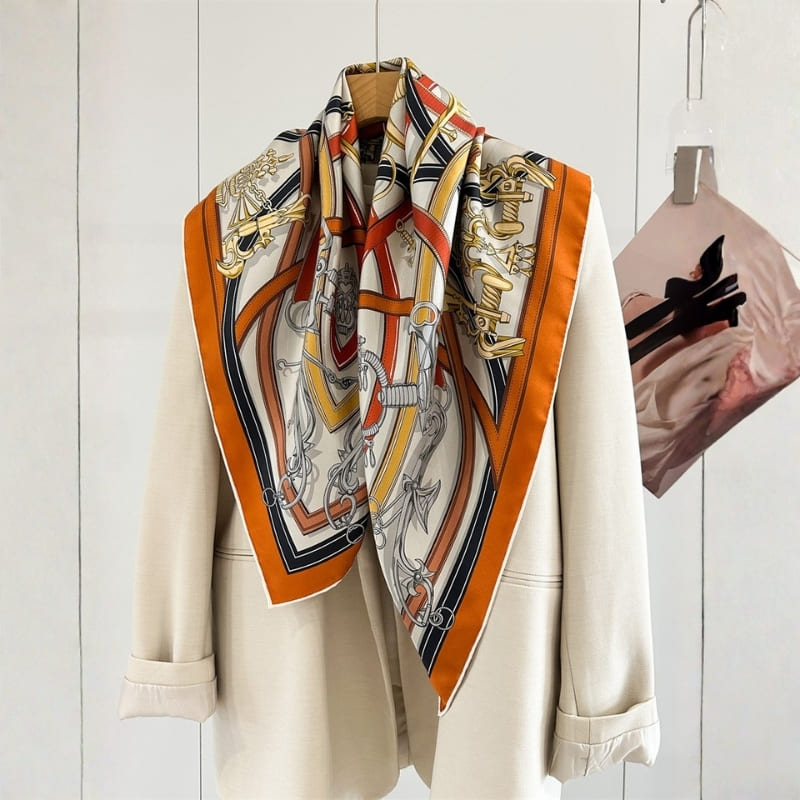 MaraSilk Pure Mulberry Silk Scarf - Square Twill MS863