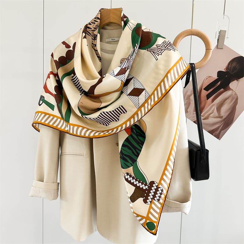 MaraSilk Pure Mulberry Silk Scarf - Square Twill MS867