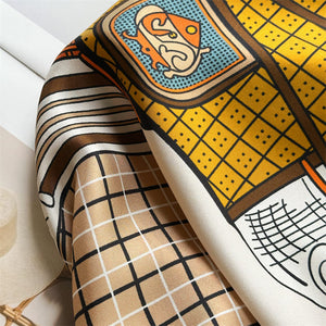 MaraSilk Pure Mulberry Silk Scarf - Square Twill MS869