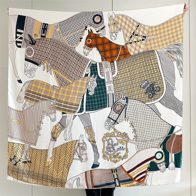 MaraSilk Pure Mulberry Silk Scarf - Square Twill MS869 53" x 53" MS86903