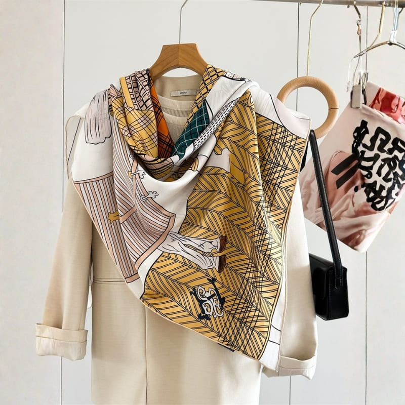 MaraSilk Pure Mulberry Silk Scarf - Square Twill MS869