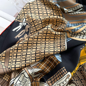 MaraSilk Pure Mulberry Silk Scarf - Square Twill MS869