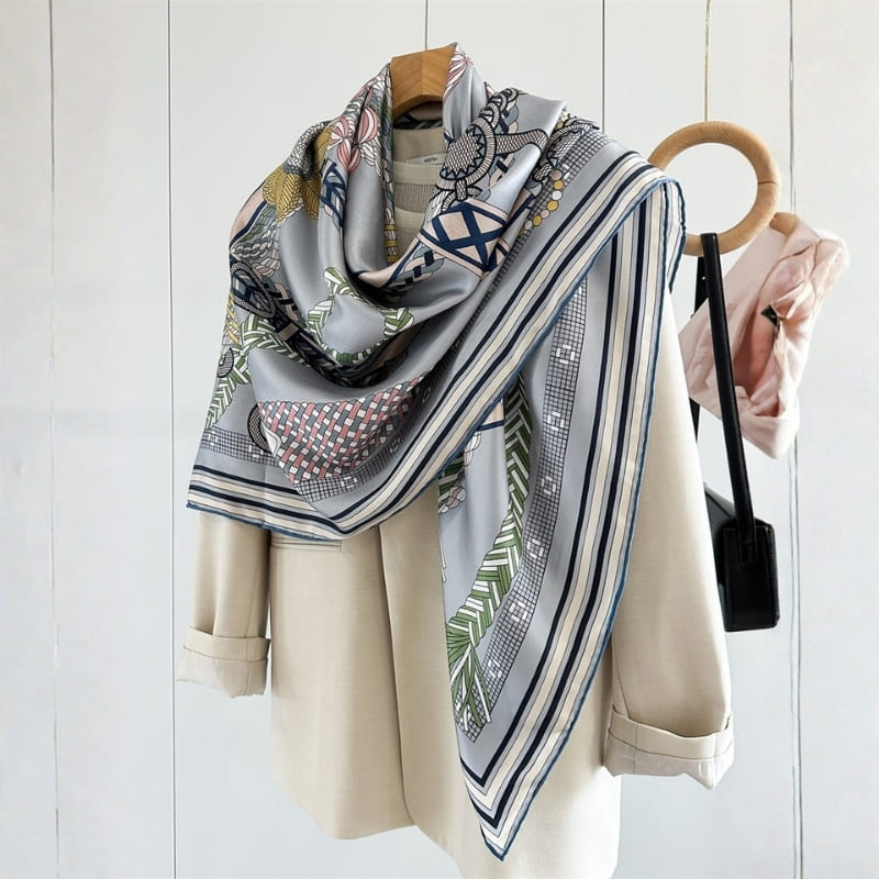 MaraSilk Pure Mulberry Silk Scarf - Square Twill MS874