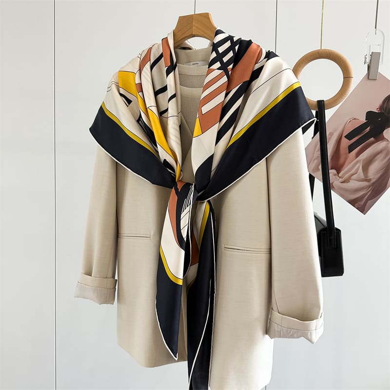 MaraSilk Pure Mulberry Silk Scarf - Square Twill MS877 53" x 53" MS87701