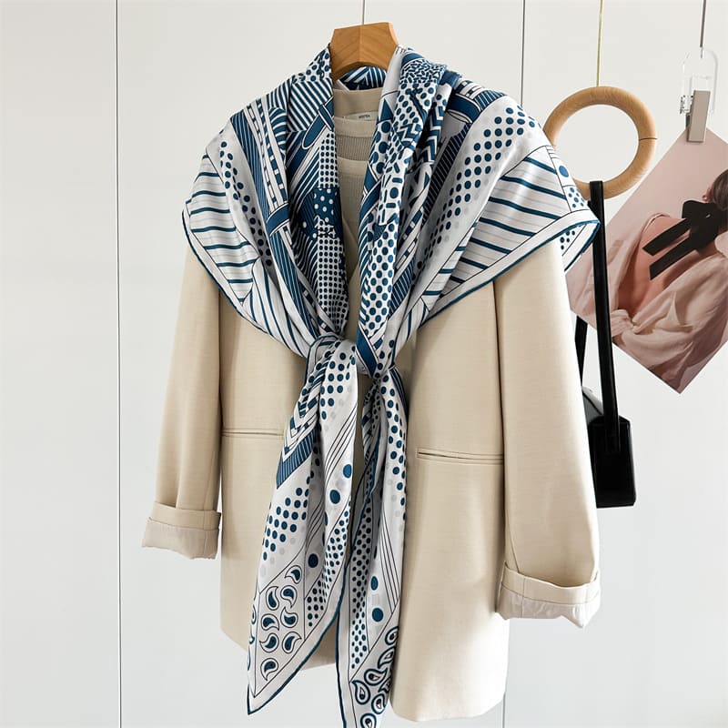 MaraSilk Pure Mulberry Silk Scarf - Square Twill MS878