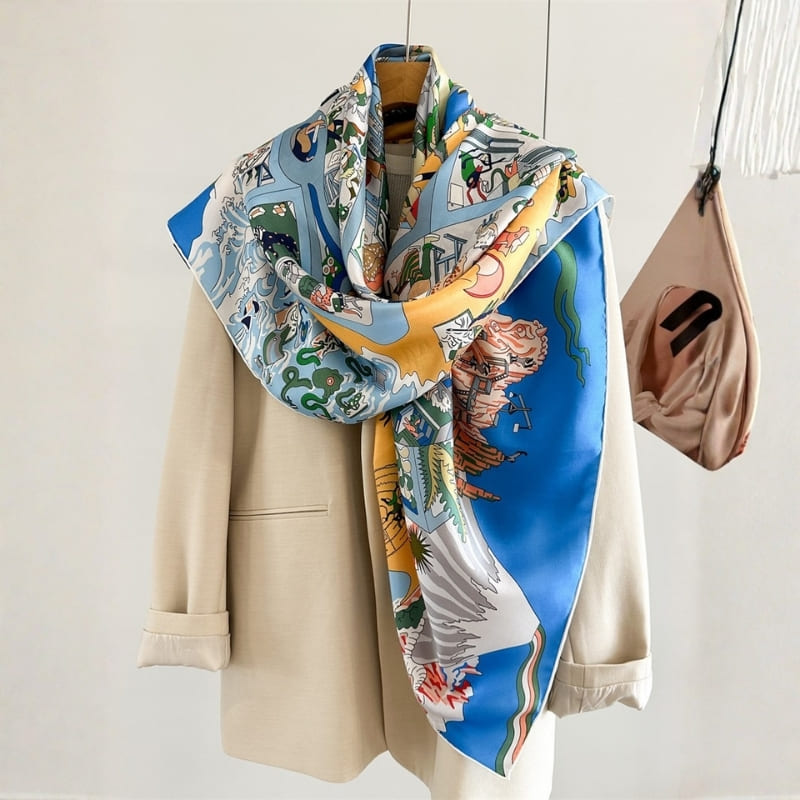 MaraSilk Pure Mulberry Silk Scarf - Square Twill MS885