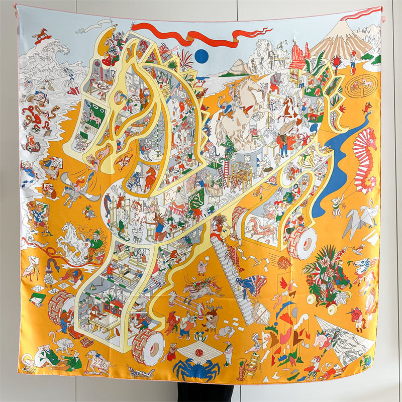 MaraSilk Pure Mulberry Silk Scarf - Square Twill MS885 53" x 53" MS88501