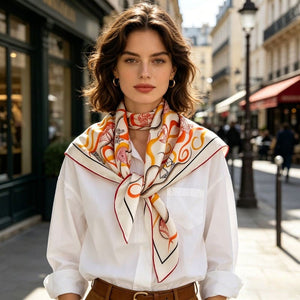 MaraSilk Pure Mulberry Silk Scarf - Square Twill MS930