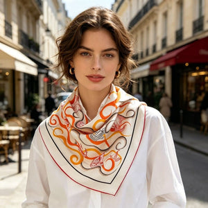 MaraSilk Pure Mulberry Silk Scarf - Square Twill MS930