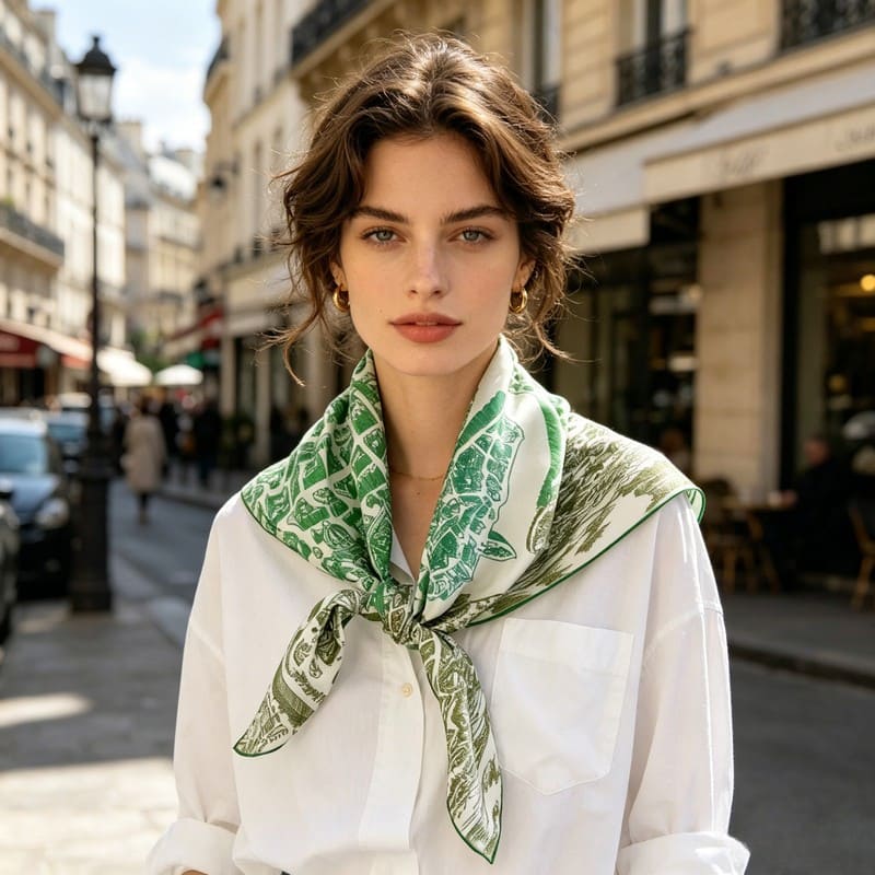 MaraSilk Pure Mulberry Silk Scarf - Square Twill MS932