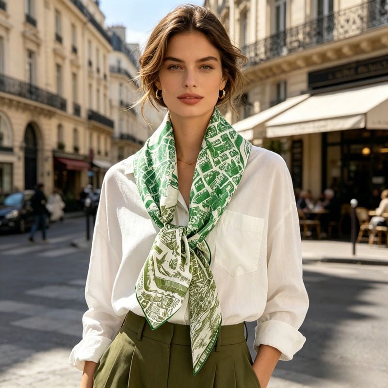 MaraSilk Pure Mulberry Silk Scarf - Square Twill MS932