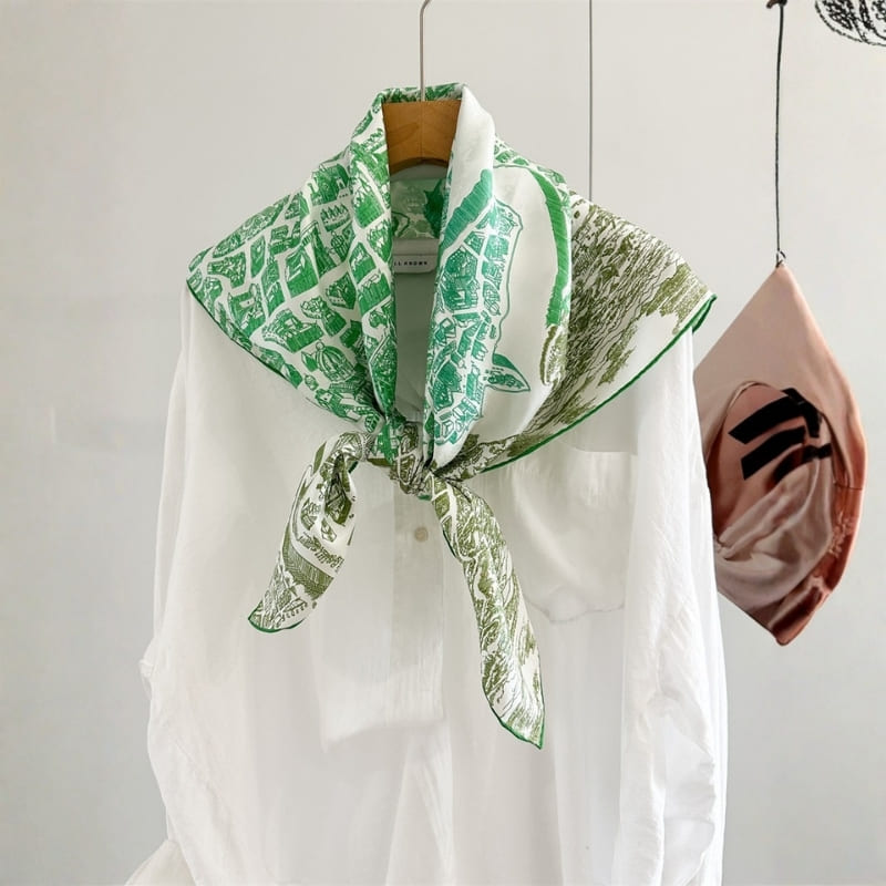 MaraSilk Pure Mulberry Silk Scarf - Square Twill MS932