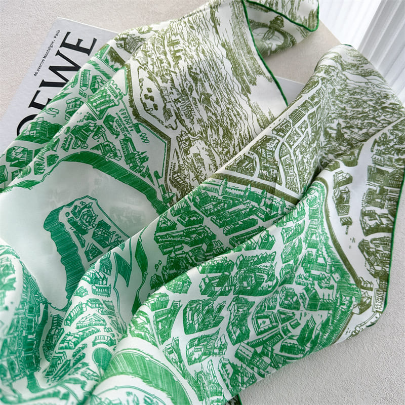 MaraSilk Pure Mulberry Silk Scarf - Square Twill MS932