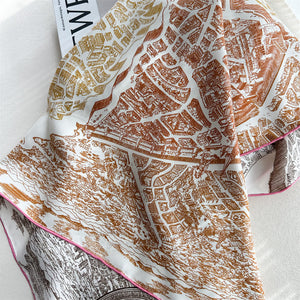 MaraSilk Pure Mulberry Silk Scarf - Square Twill MS935