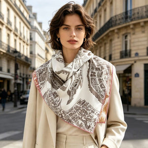 MaraSilk Pure Mulberry Silk Scarf - Square Twill MS935
