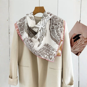 MaraSilk Pure Mulberry Silk Scarf - Square Twill MS935