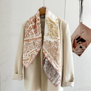 MaraSilk Pure Mulberry Silk Scarf - Square Twill MS935